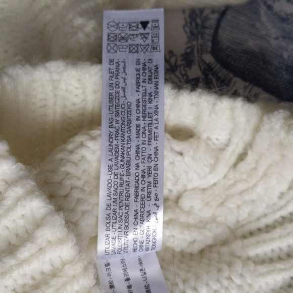 Zara Ecru Knit Pullover Balloon Sleeve Sweater - Picture 10 of 10